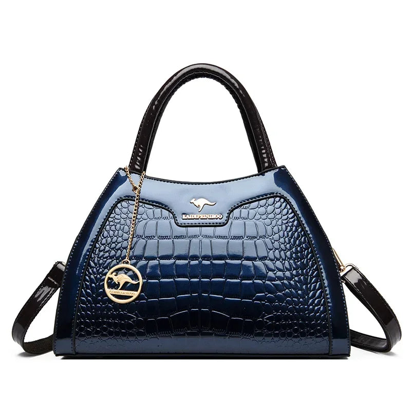 Luxuriöse Lacklederhandtaschen für Damen