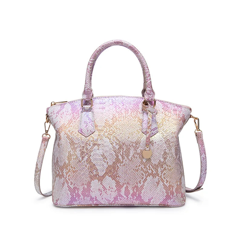 Luxuriöse Handtasche mit Krokodilprägung, modische Umhängetasche