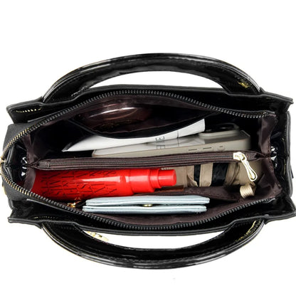 Leder Schulter Umhängetasche Clutch Handtaschen für Mutter