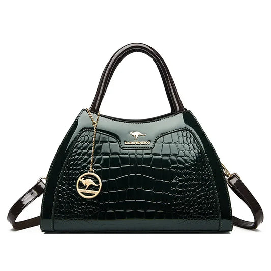 Luxuriöse Lacklederhandtaschen für Damen