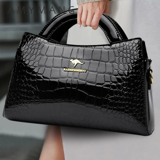Leder Schulter Umhängetasche Clutch Handtaschen für Mutter