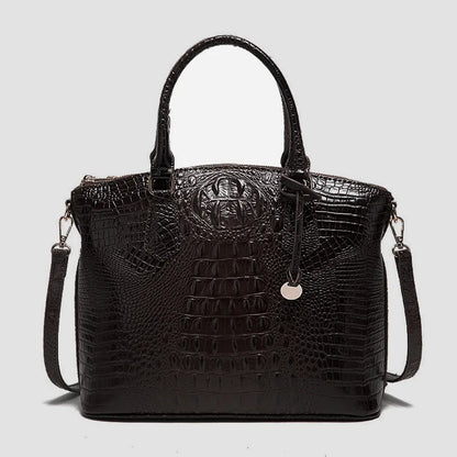 Luxuriöse Handtasche mit Krokodilprägung, modische Umhängetasche