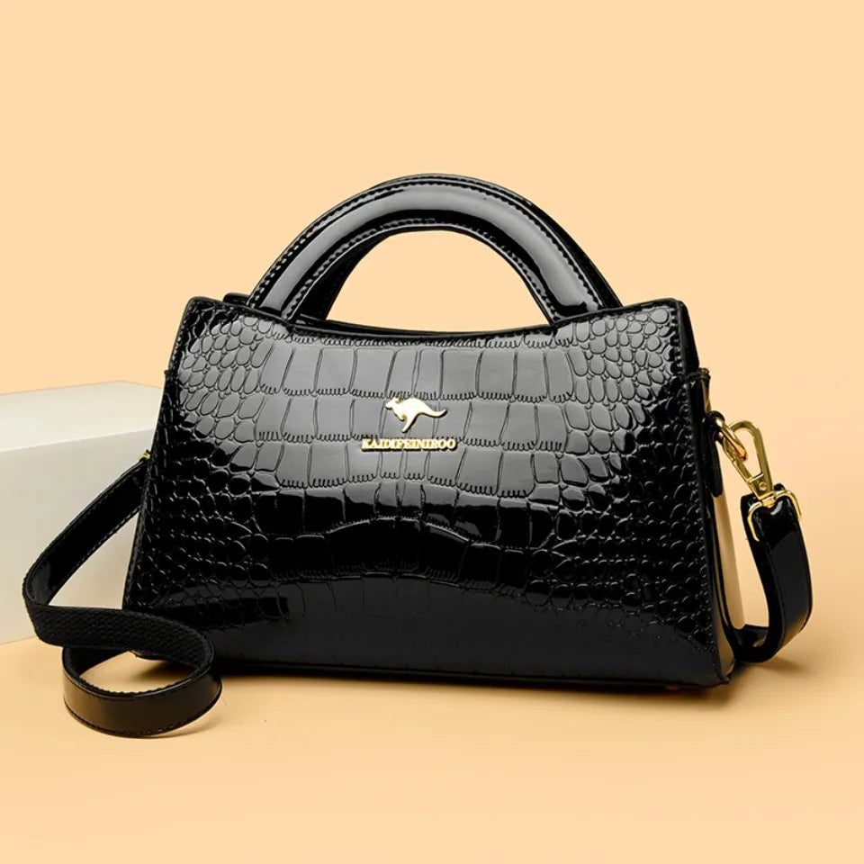 Leder Schulter Umhängetasche Clutch Handtaschen für Mutter