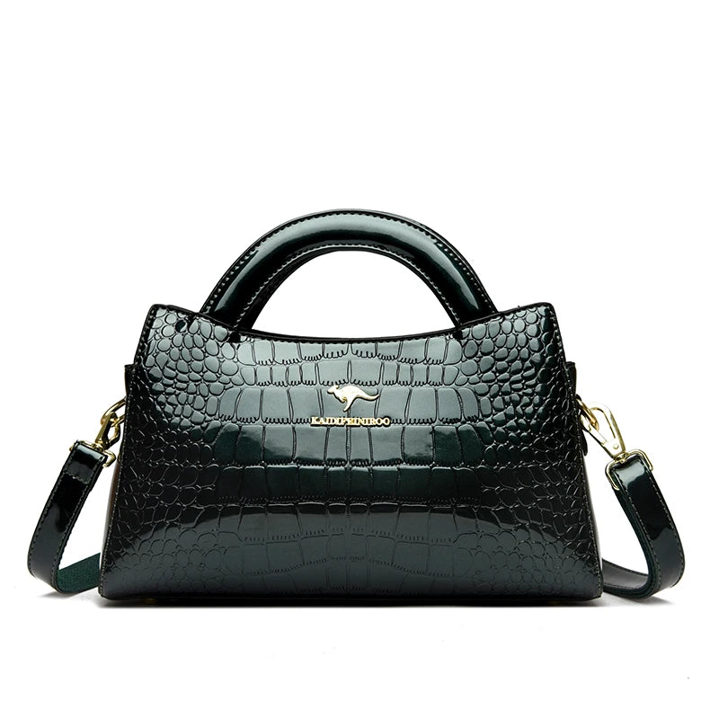 Leder Schulter Umhängetasche Clutch Handtaschen für Mutter