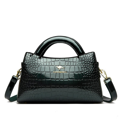 Leder Schulter Umhängetasche Clutch Handtaschen für Mutter