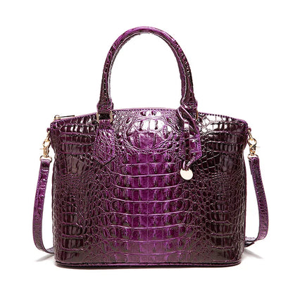 Luxuriöse Handtasche mit Krokodilprägung, modische Umhängetasche